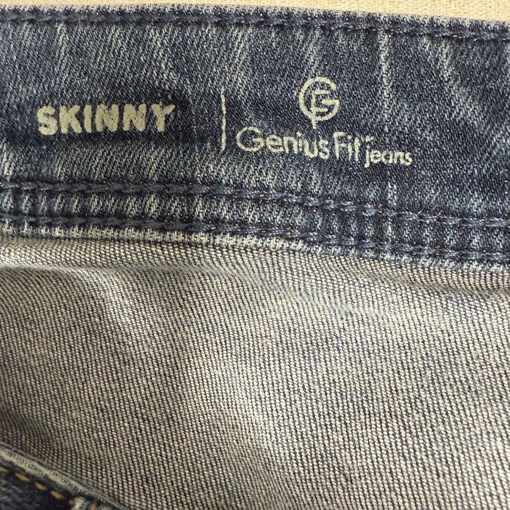 Lane Bryant Genius Fit Womens Size 22P Blue Skinny Jeans Stretch Denim - Picture 5 of 9